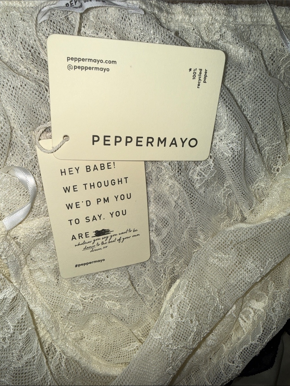 Peppermayo Duet Lace Maxi Skirt - Ivory - Picture 5 of 6